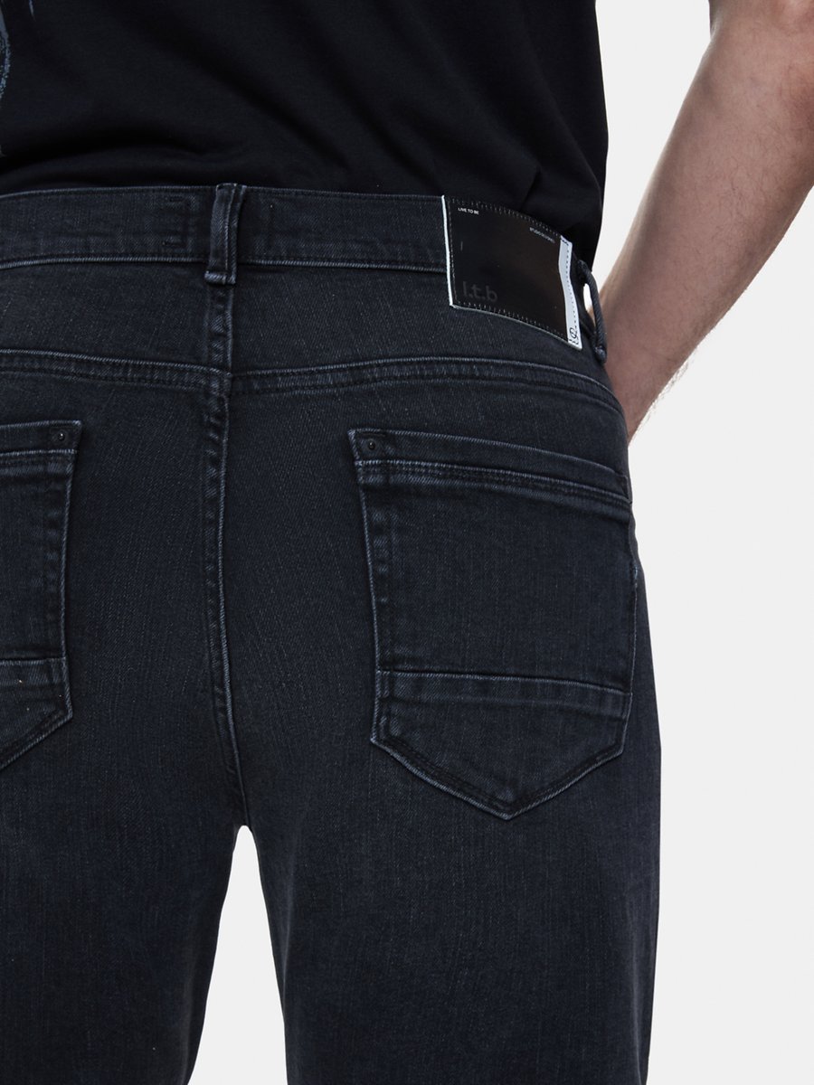 New Sawyer Y Dar Paça Orta Bel Antrasit Jean Pantolon