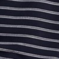 Gestreift Jacquard Dunkelblau T-shırt