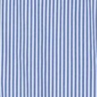 Uzun Kollu Önü Düğmeli Çizgili Mavi Gömlek