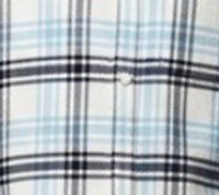 Uzun Kollu Önü Düğmeli Kareli Mavi Gömlek