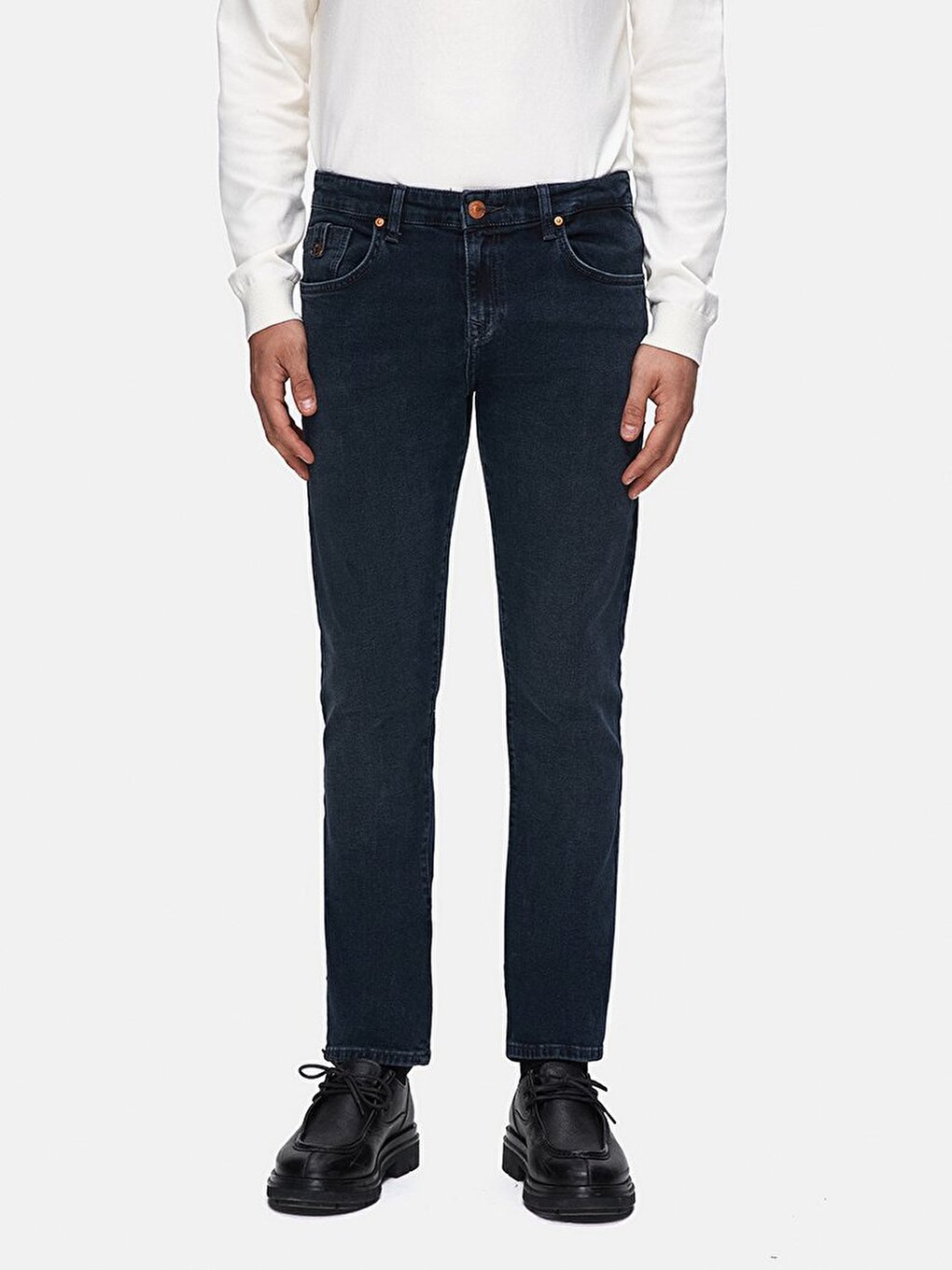 Joshua Skinny Leg Blue Trousers