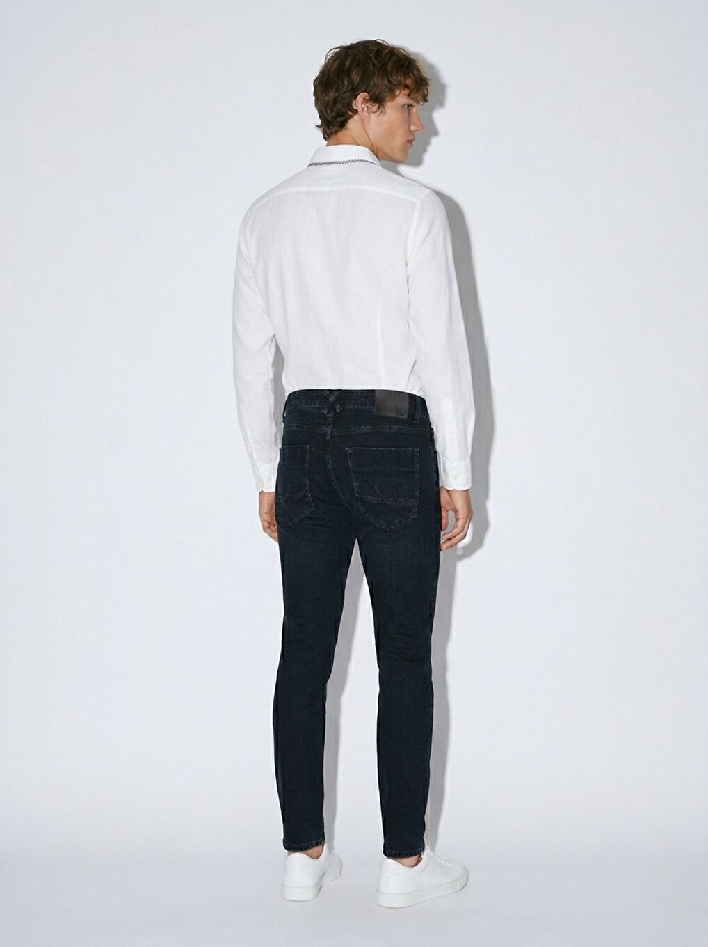 Joshua Skinny Leg Blue Trousers