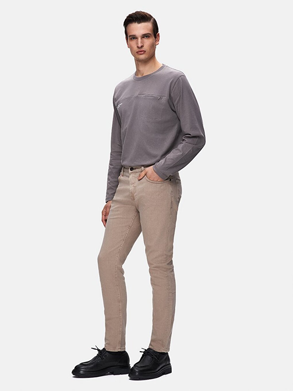 Smarty Y Skinny Leg Mid Waist Blue Jean Trousers
