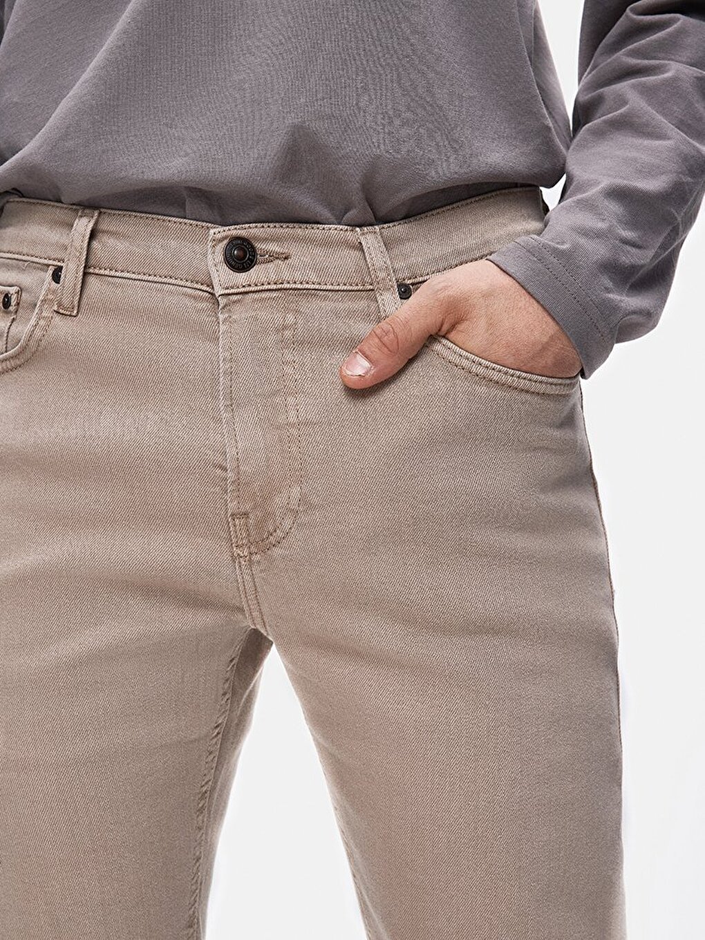 Smarty Y Skinny Leg Mid Waist Blue Jean Trousers