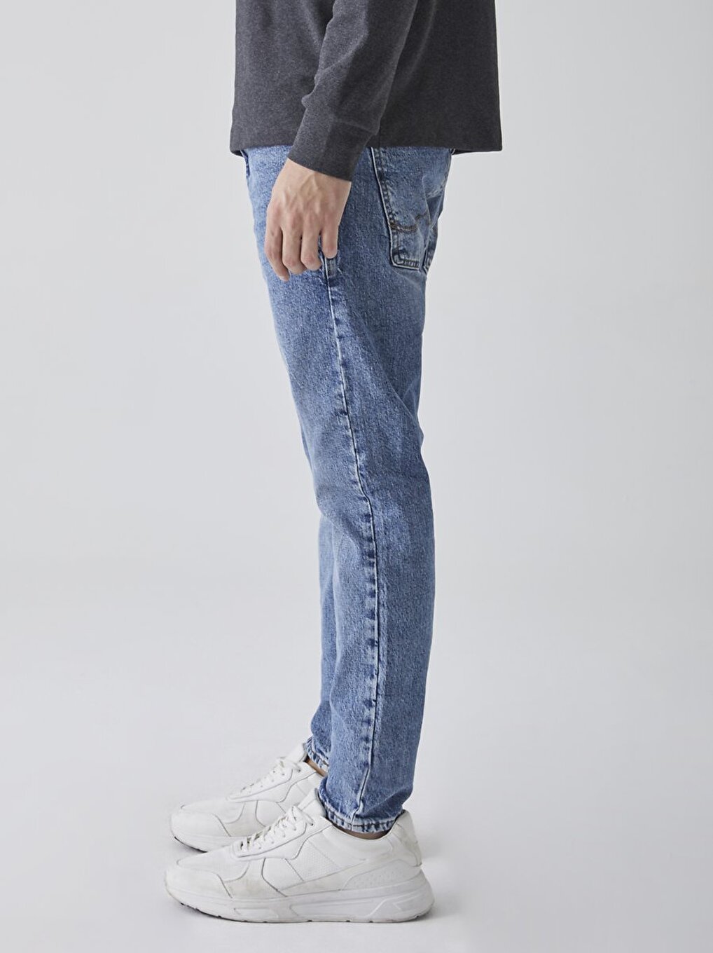 Dıego X Y Dar Paça Orta Bel Mavi Jean Pantolon