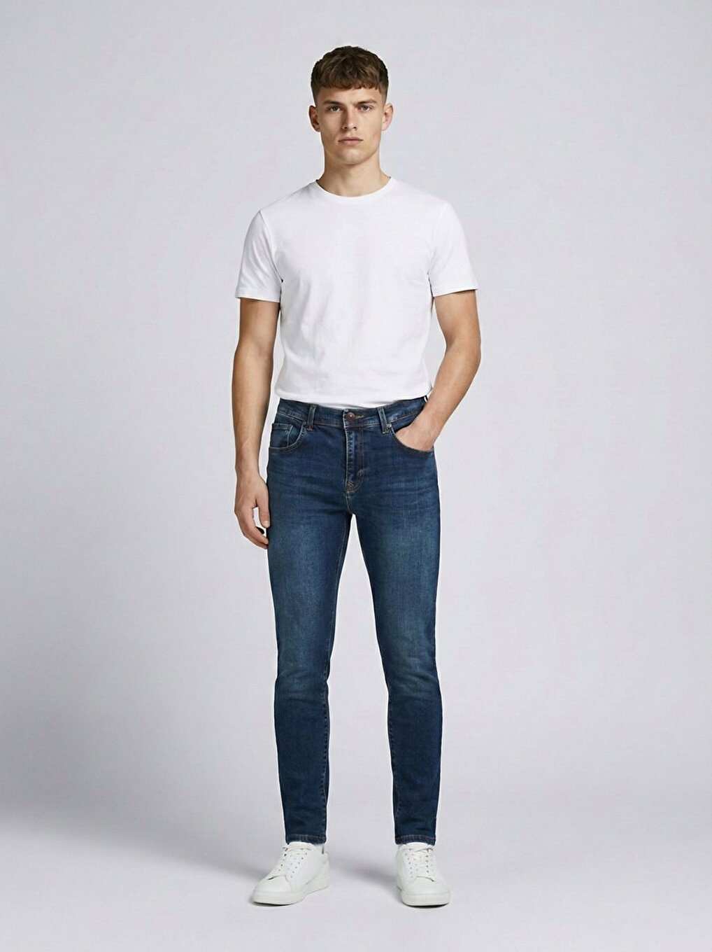Dıego X Y Skinny Leg Dunkelblau Trousers