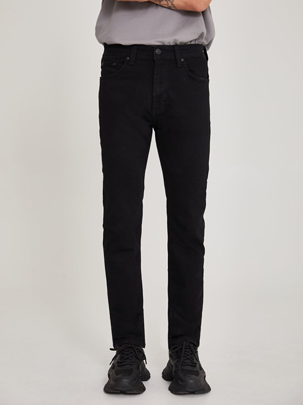 Hollywood Y Straight Leg Black Trousers