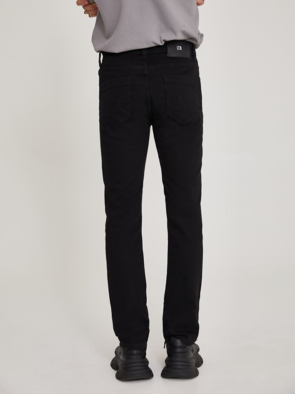Hollywood Y Straight Leg Black Trousers
