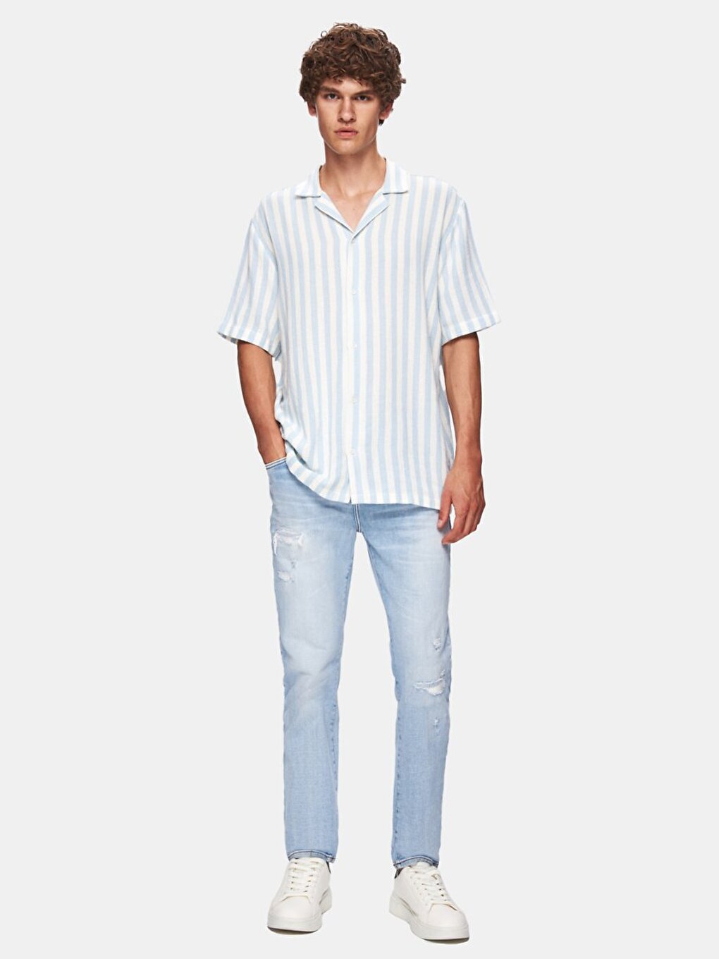 New Sawyer Y Medium Blue Trousers