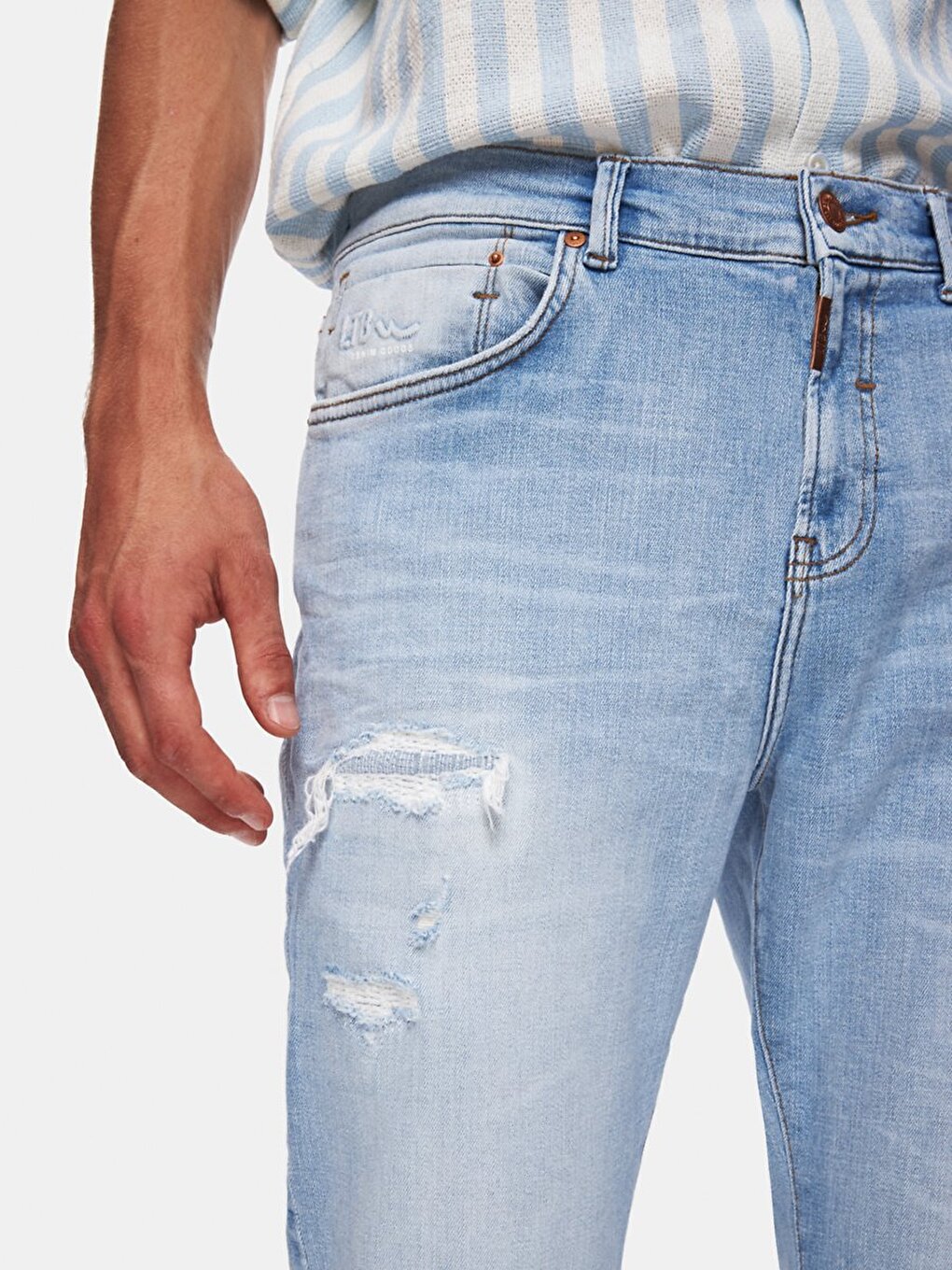 New Sawyer Y Medium Blue Trousers