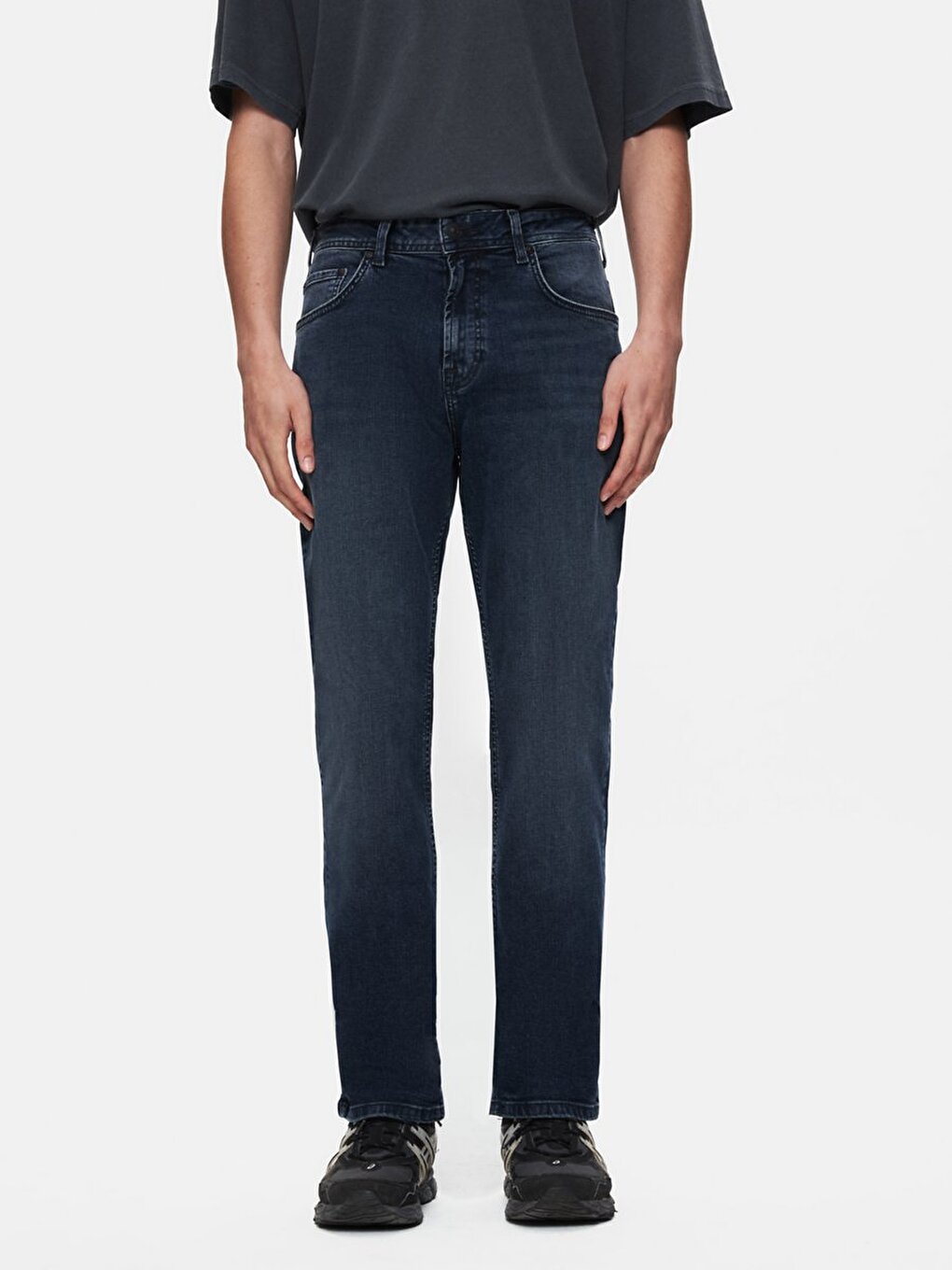 Paul P Straight Leg Blue Trousers