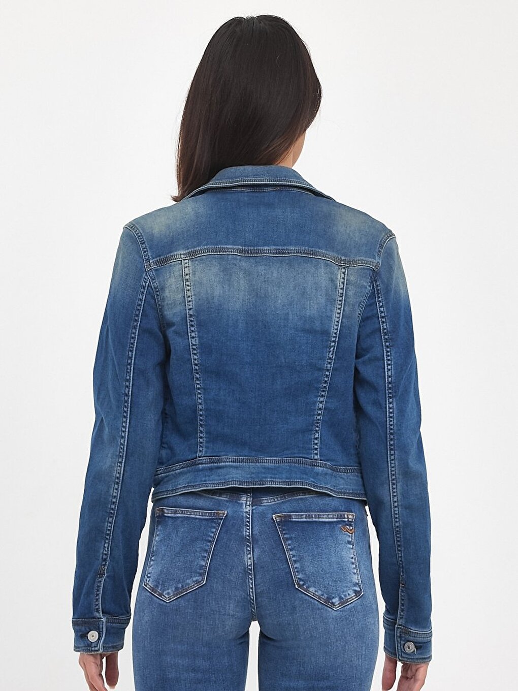 Destın Slim Fit Jean Mavi Ceket