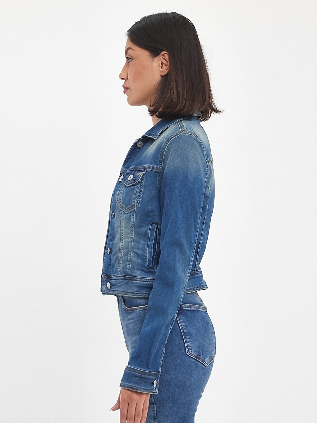 Destın Slim Fit Jean Mavi Ceket