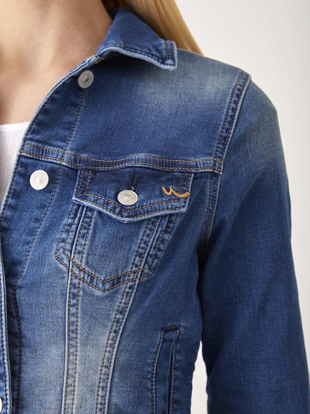 Destın Slim Fit Jean Mavi Ceket