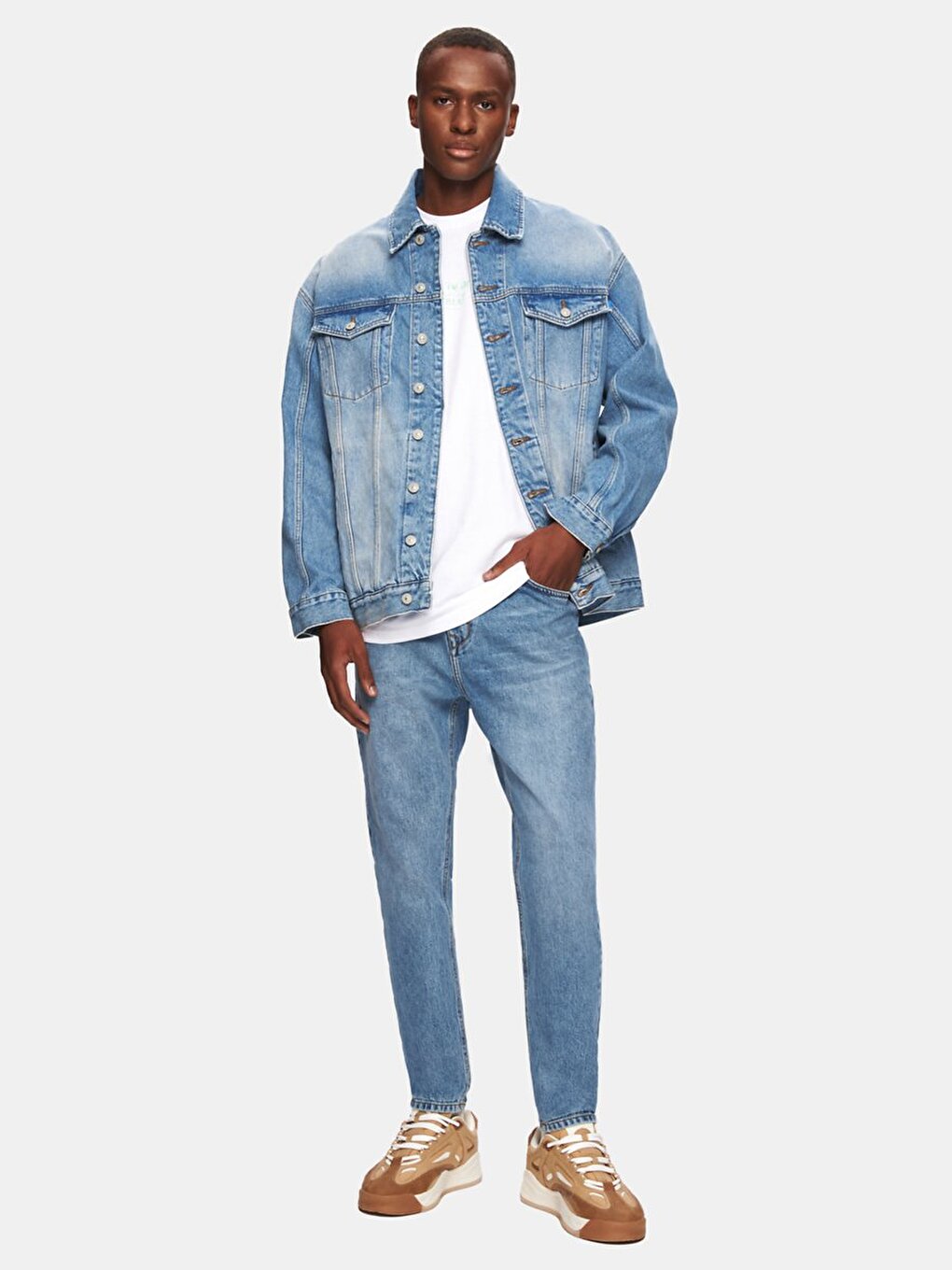 Andreas Oversize Lichtblauw Jasje