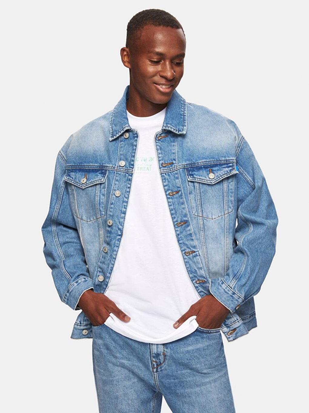 Andreas Oversize Lichtblauw Jasje