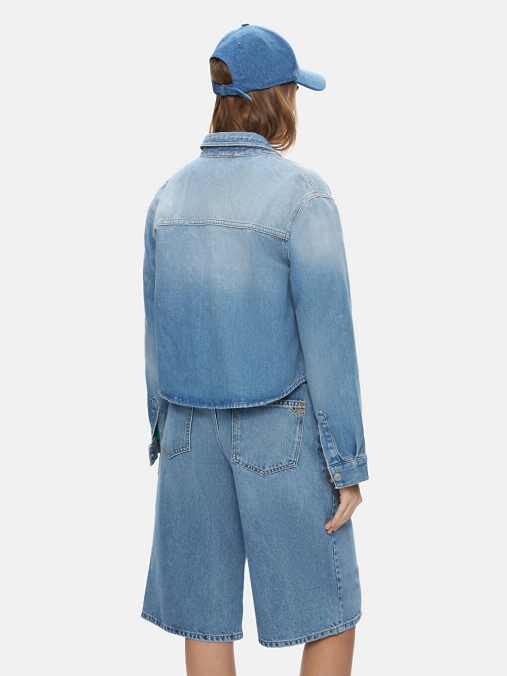 Peta Manches Longues Bleu Moyen Chemise