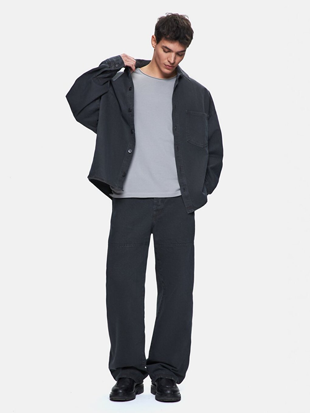 Wıllo Oversize Groen Jeans Overhemd