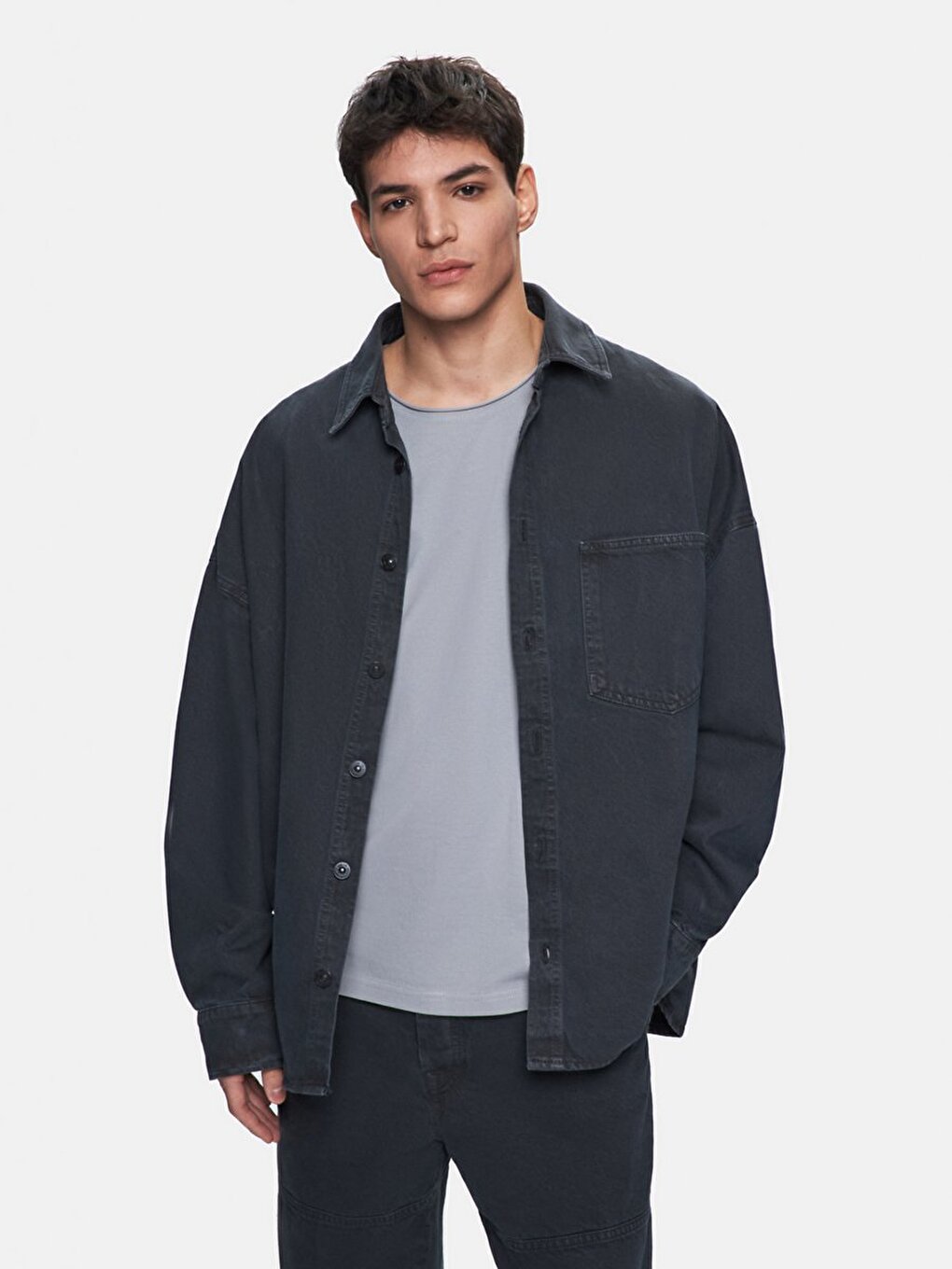 Wıllo Oversize Groen Jeans Overhemd