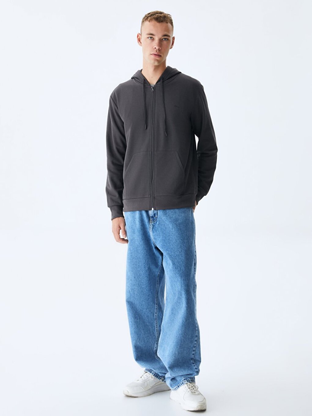 À Capuche Anthracıte Sweat-shırt