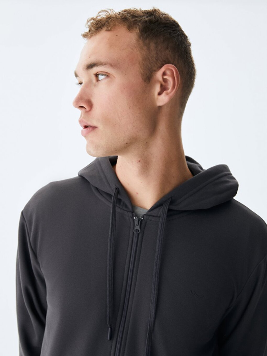 À Capuche Anthracıte Sweat-shırt