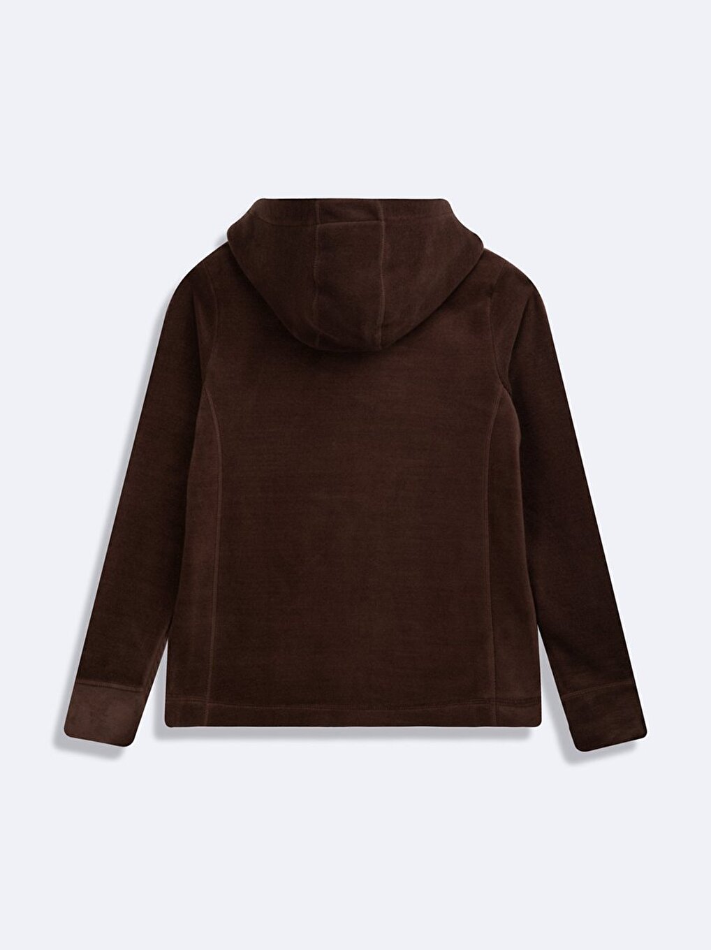 Long Sleeves Brown Sweatshırt
