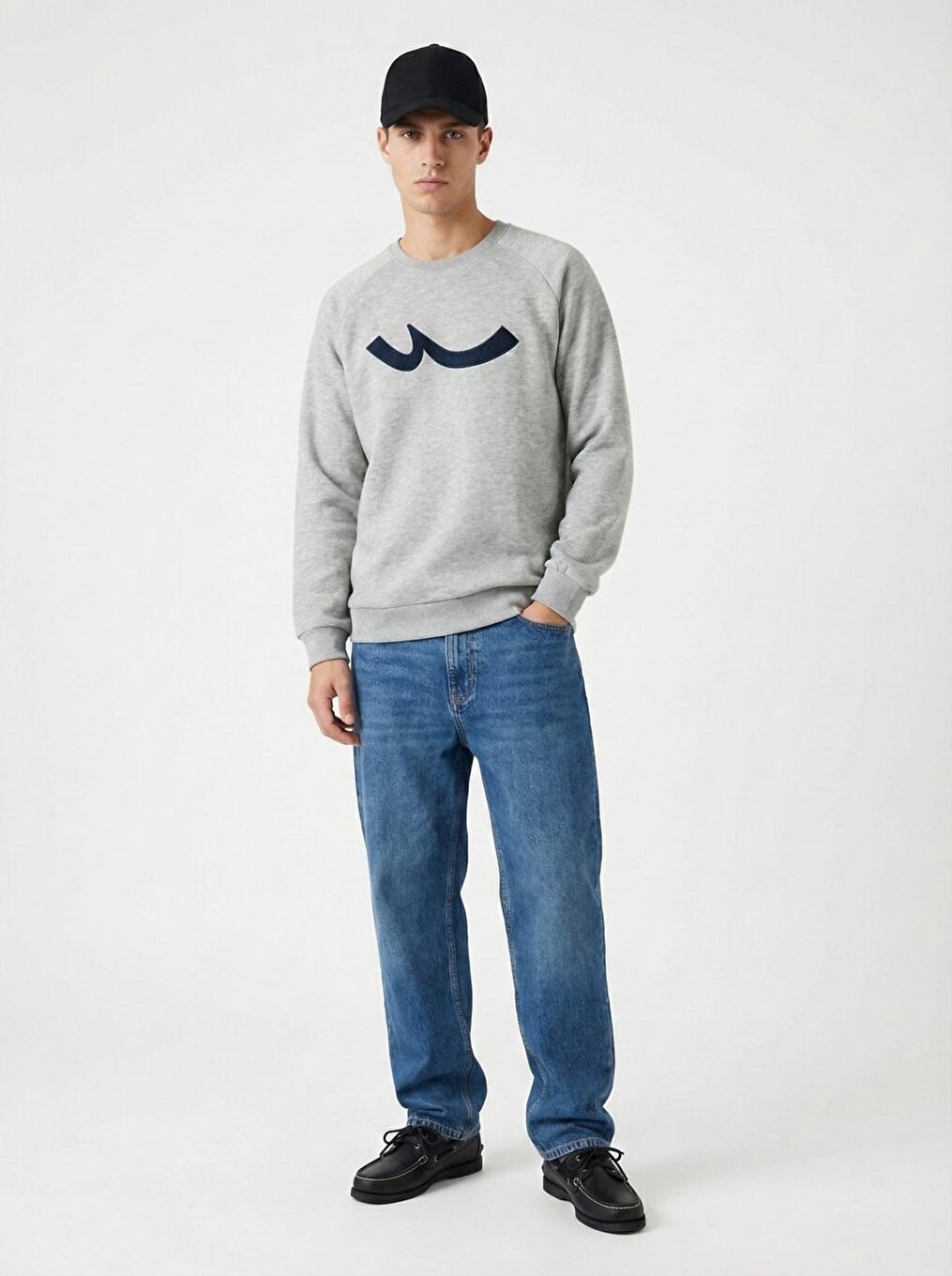 Manches Longues Grıs Sweat-shırt