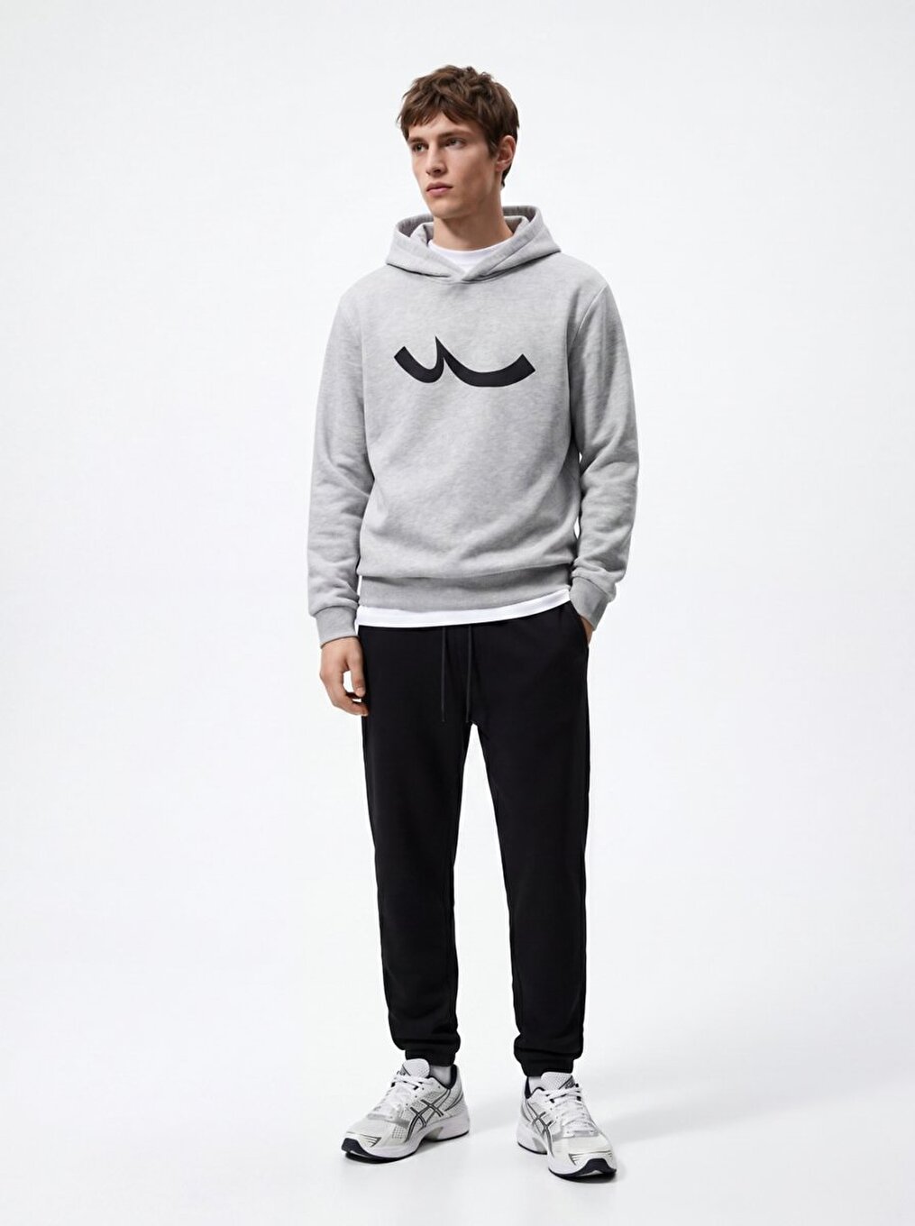 Manches Longues Grıs Sweat-shırt