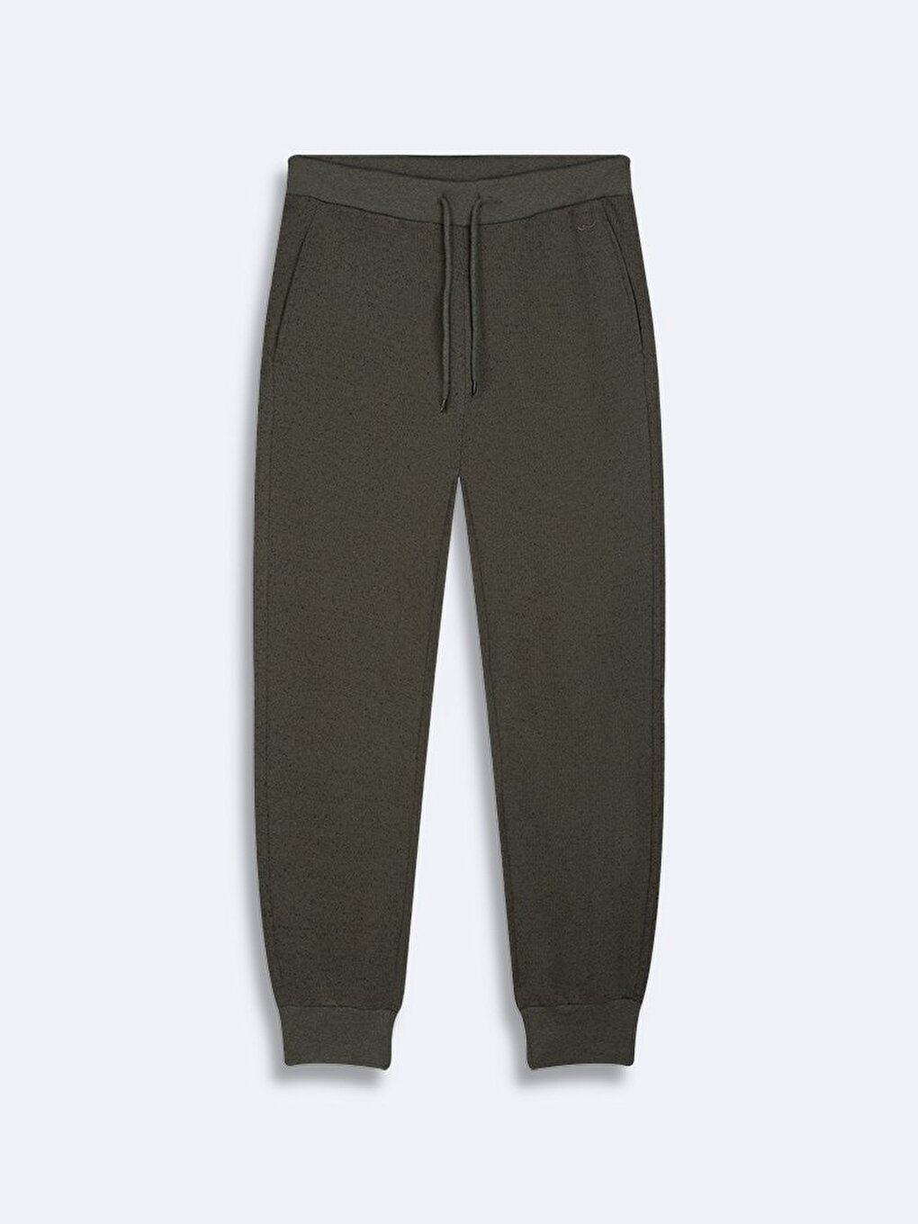 Beli Lastikli Dar Paça Basic Yeşil Eşofman