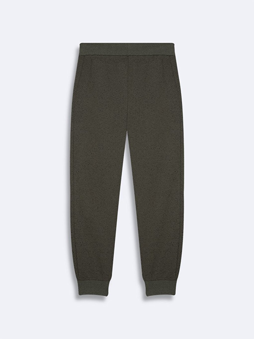 Beli Lastikli Dar Paça Basic Yeşil Eşofman