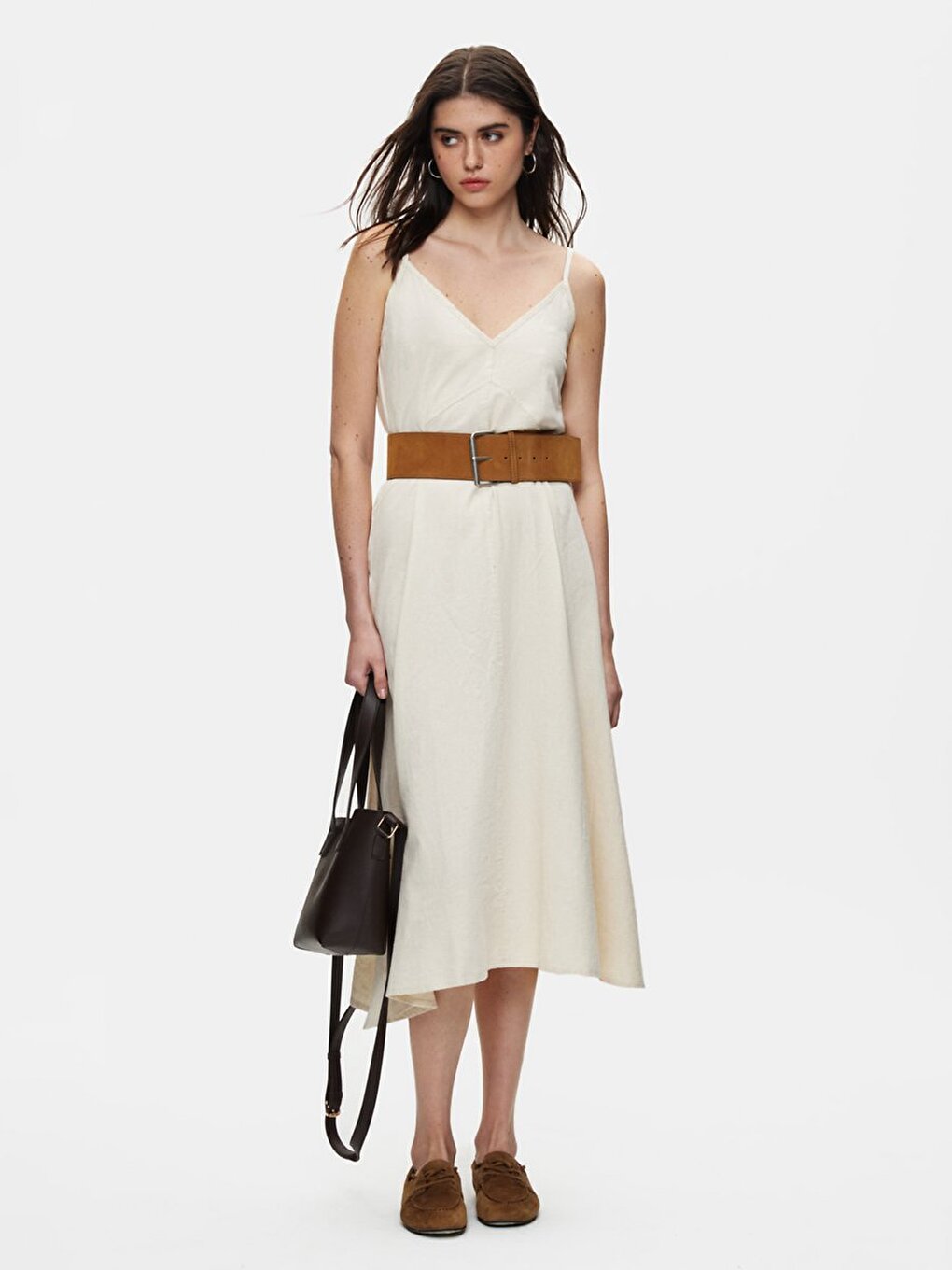 Beige Jurk