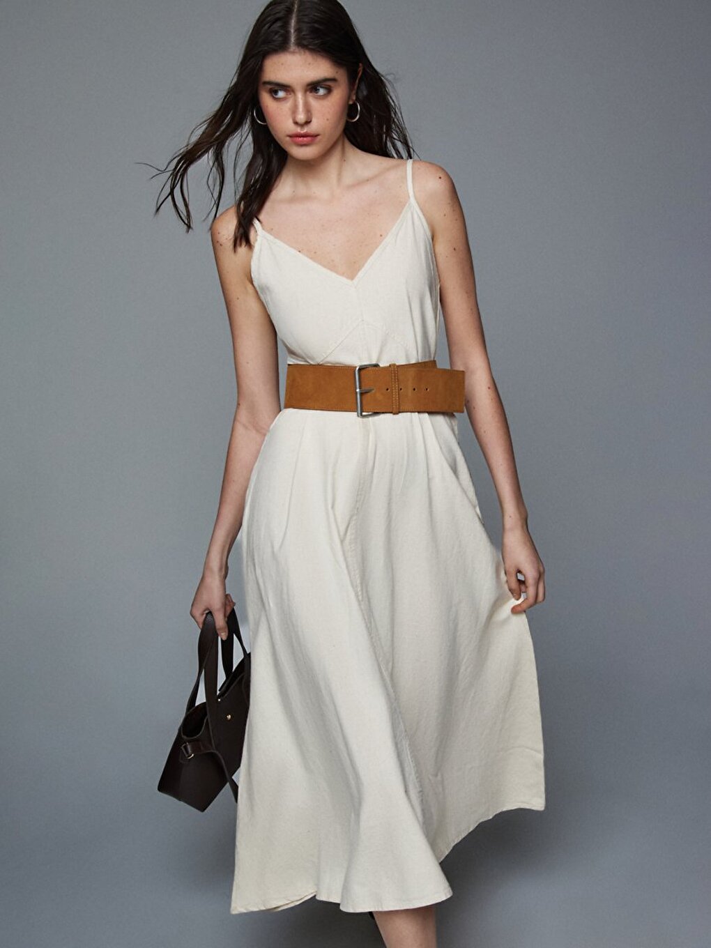 Beige Jurk