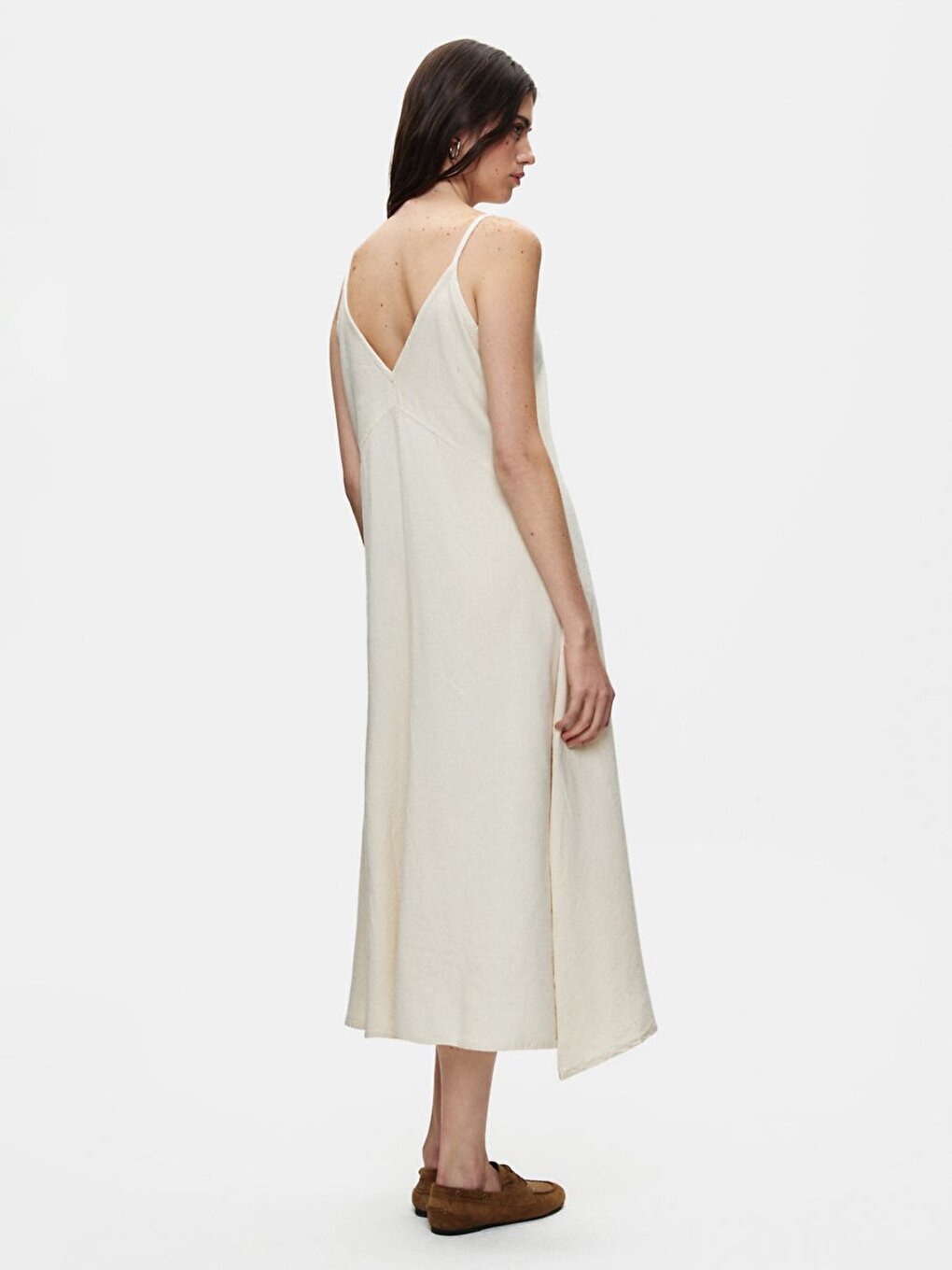 Beige Jurk