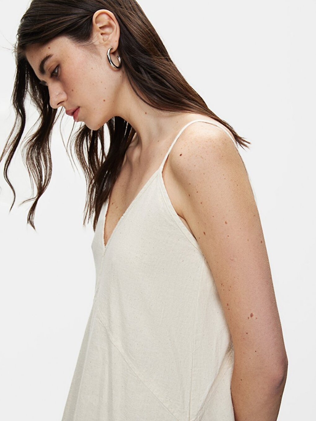 Beige Jurk