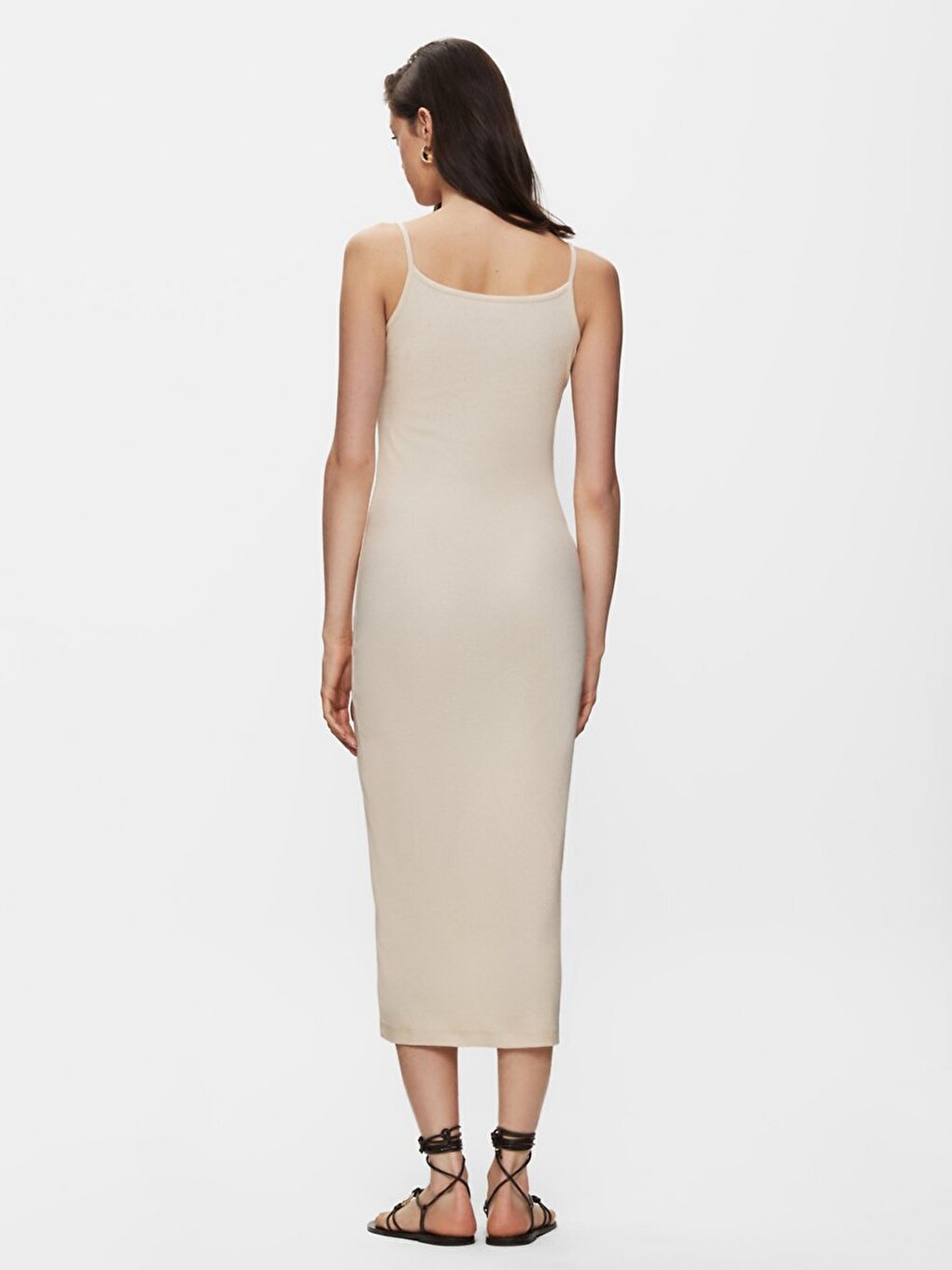 Beige Jurk