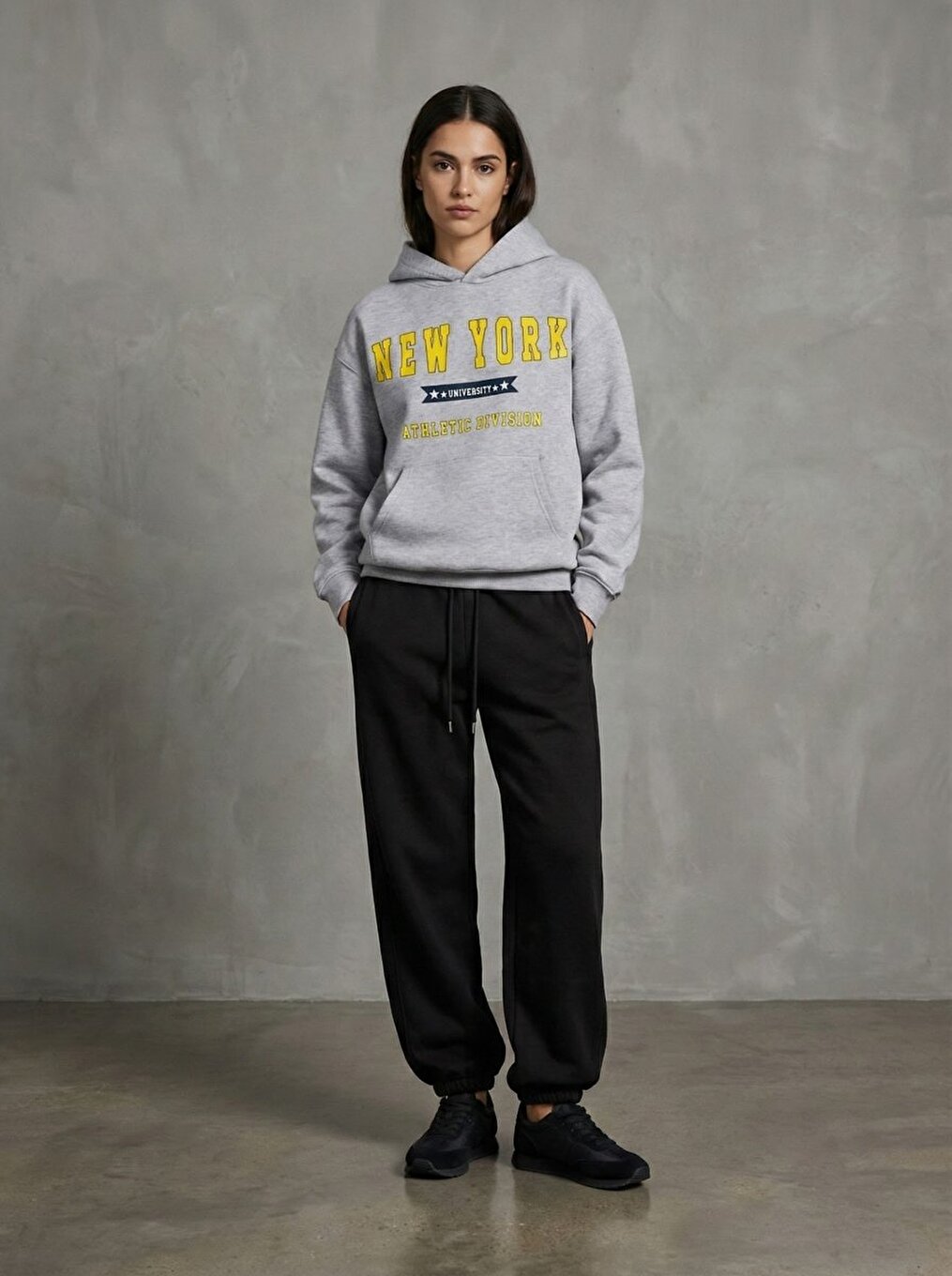Elastic Waist Skinny Leg Anthracıte Tracksuıt