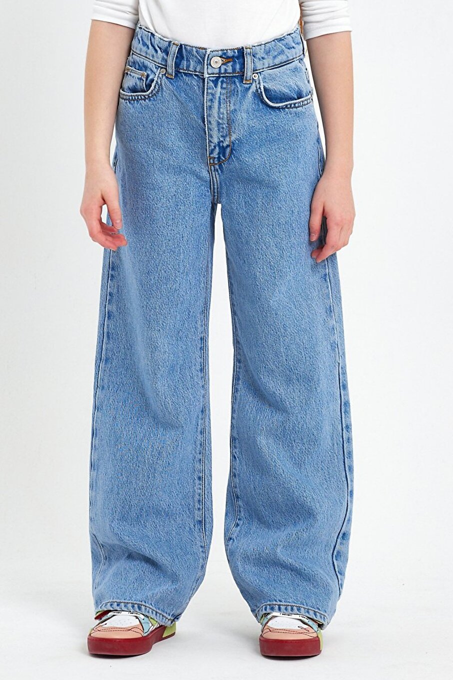 Olıana G Bleu Moyen Les Pantalons