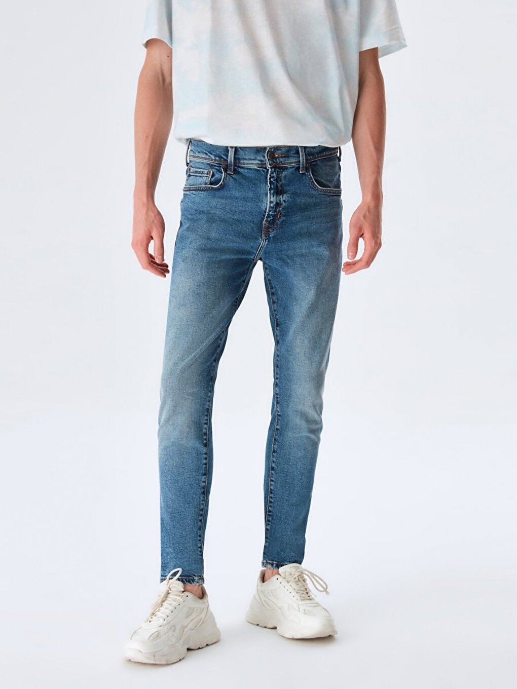 Darrıon Dar Paça Orta Bel Mavi Jean Pantolon